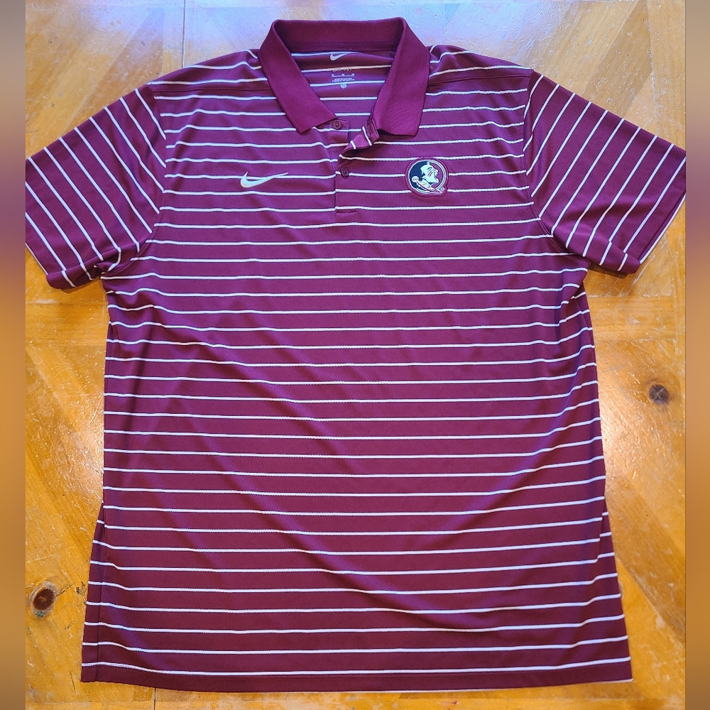 Nike dri-fit FSU on-field polo size Large.